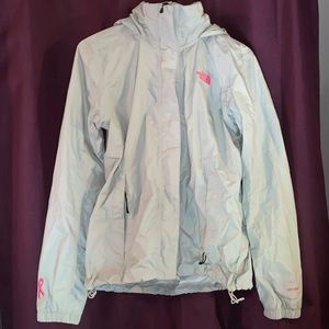 Light Grey North Face Rain Jacket